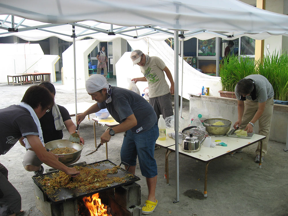 夕涼み会(おやじの焼きそば)